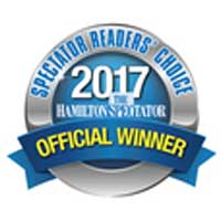 2017 Official Winner in Hamilton Ontario's Best Dentist Reader's Choice Award